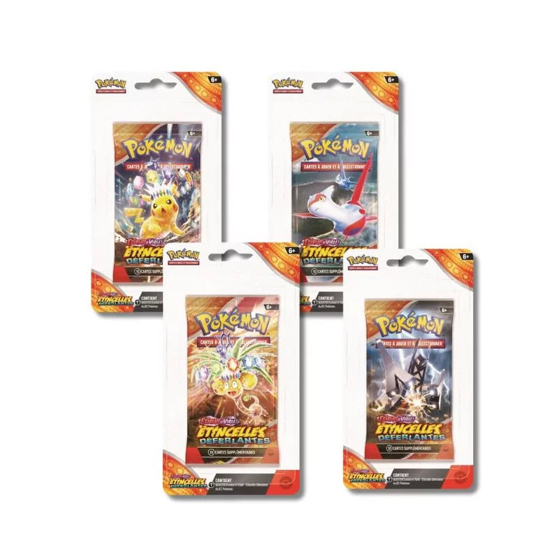 Coffret De 10 Cartes Pokémon Françaises - Terapagos 161/191 Holo Ou Reverse - Extension Étincelles Déferlantes