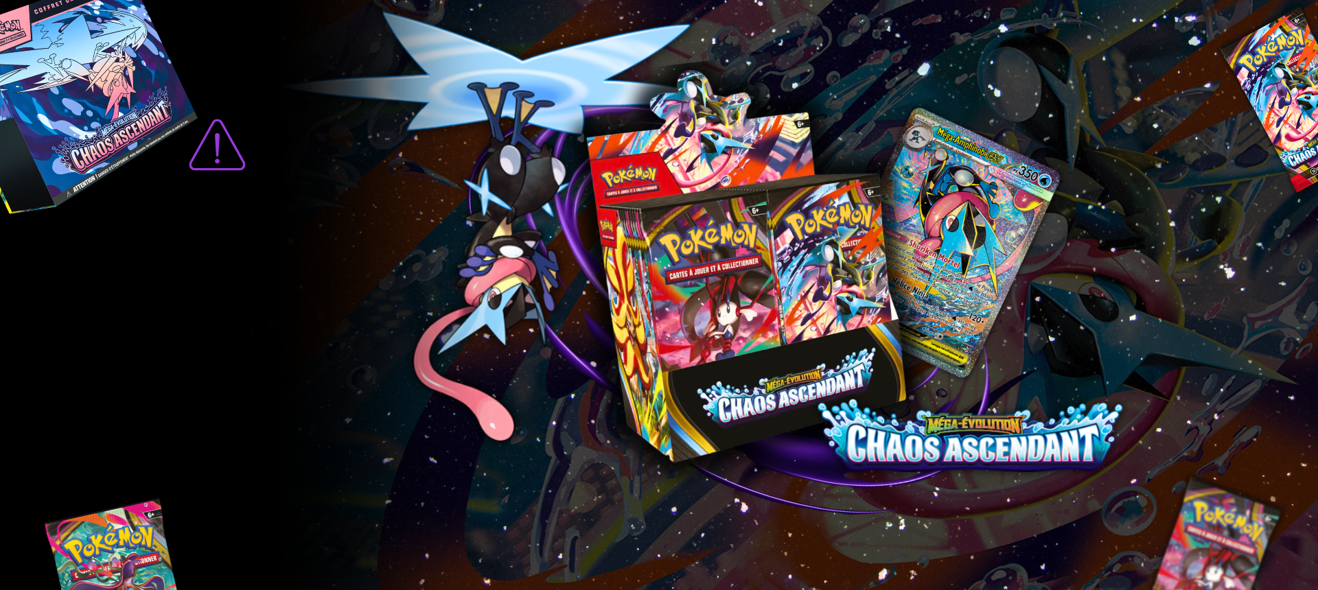 Pokémon ME4 Chaos Ascendant : Displays, ETB, Blisters et Produits Officiels
