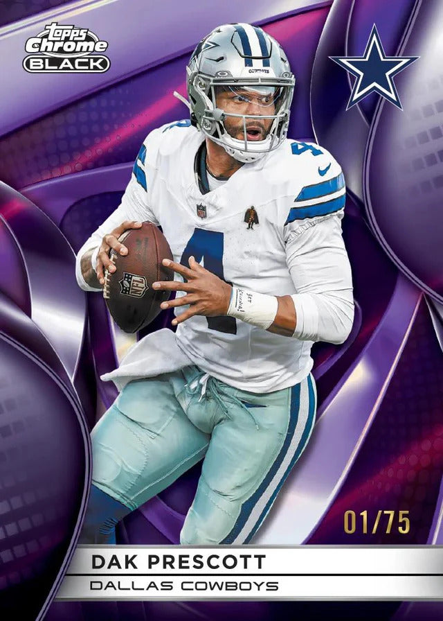 Display Topps Chrome Black NFL 2025