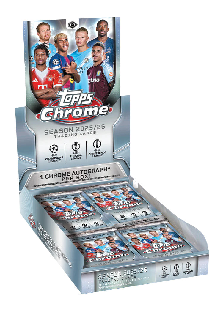 Display Topps Chrome UEFA Club Competitions 2025-26