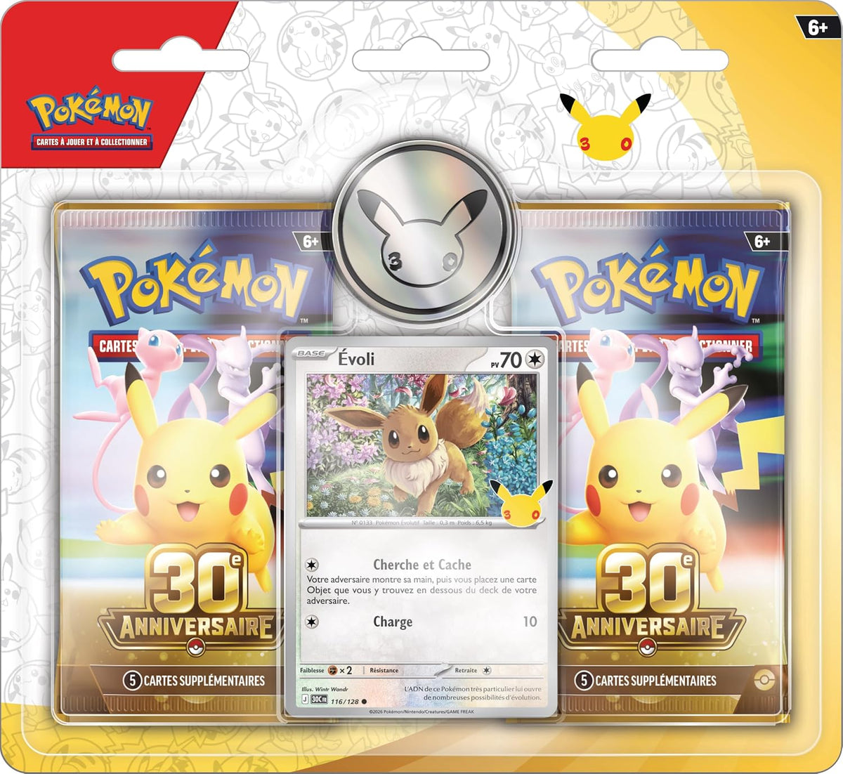 Blister de 2 Boosters Pokémon 30ᵉ Anniversaire
