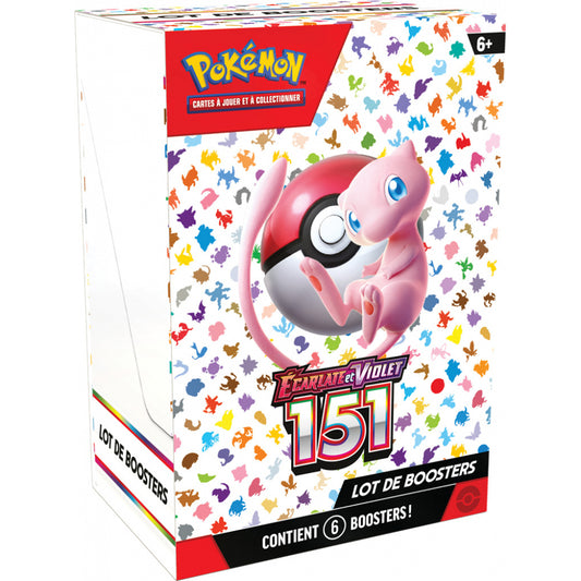 Coffret bundle de 6 boosters 151 Ecarlate Et Violet – EV3.5 – FR – Pokémon Français