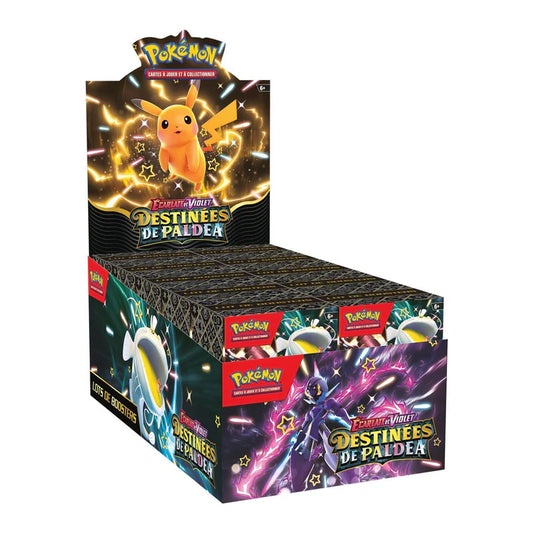 Coffret bundle de 6 boosters Destinées de Paldea Ecarlate Et Violet – EV4.5 – FR – Pokémon Français