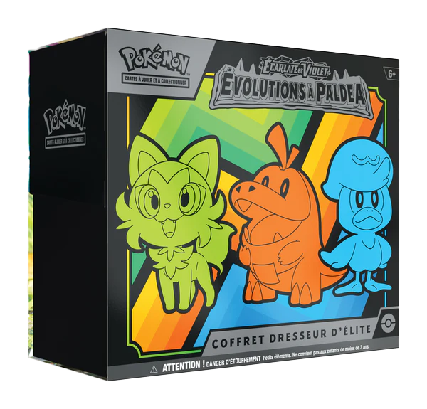 Coffret Dresseur d'élite Évolution à Paldea Ecarlate Et Violet – EV2 – FR – Pokémon Français