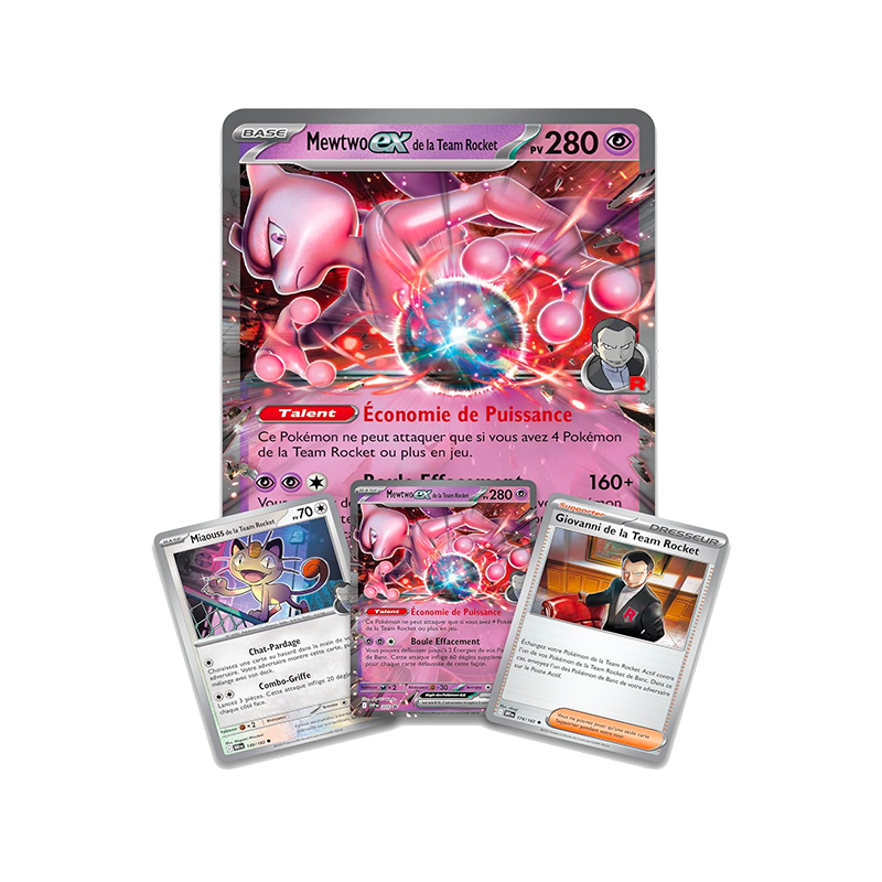 Pokémon – Coffret Mewtwo ex de la Team Rocket – FR