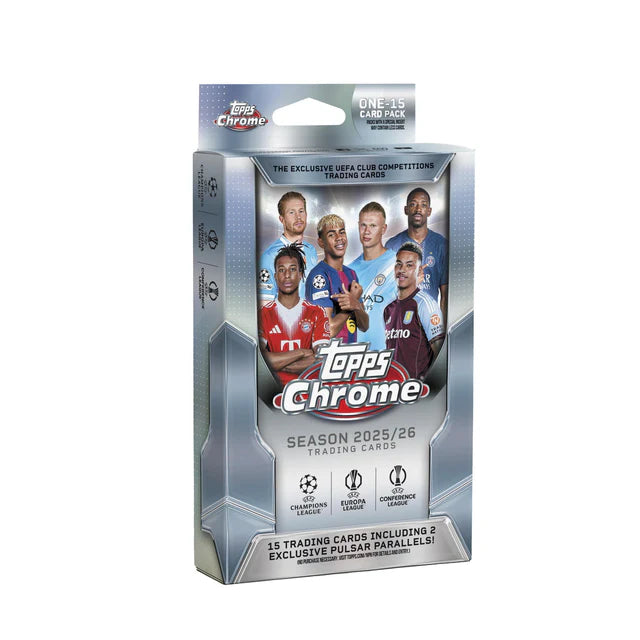 Topps Chrome UEFA Club Competitions 2024/25 Hanger Box