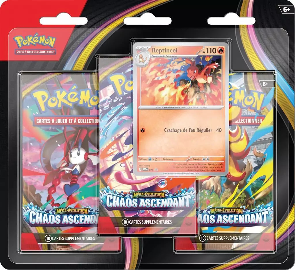 Tripack Pokémon ME4 – Chaos Ascendant