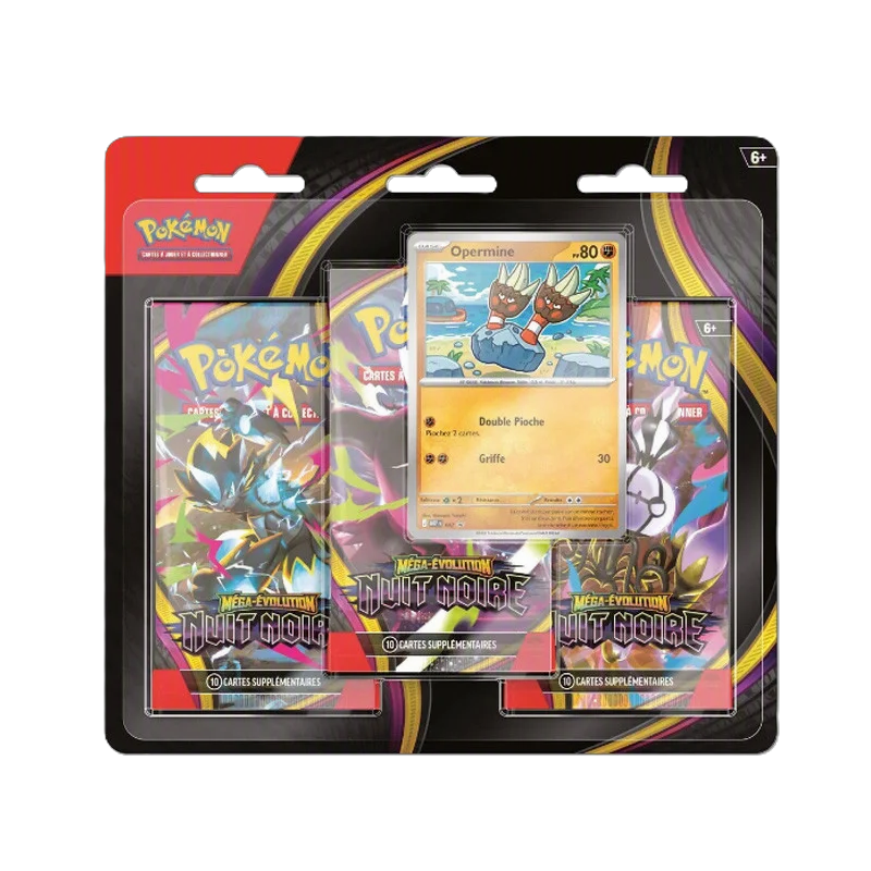 Tripack Pokémon ME5 – Méga-Évolution : Nuit Noire